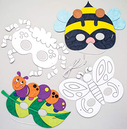 Baker Ross Masques pré-imprimé pour colorer, Des kits... - Loisirs Créatifs Amazon France à 6.99€