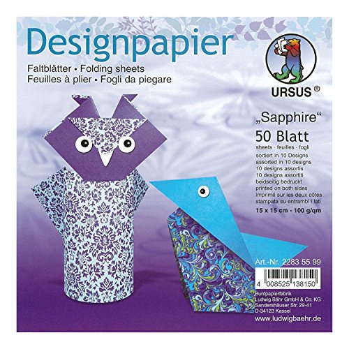 Ursus 22835599F Saphir Papier Design imprimé des Deux côtés... - Auto & Moto Amazon France à 4.44€