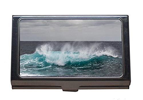 Business Name Card Holder,Beach Nature Ocean,Stainless... - Auto & Moto Amazon Royaume-Uni à 6.99€