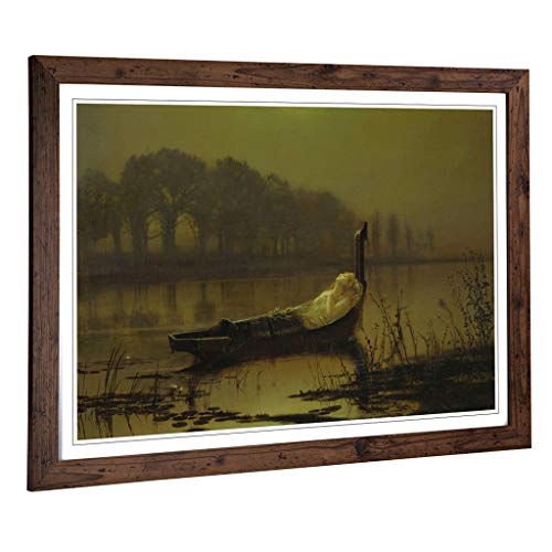 Big Box Art Framed Print of John Atkinson Grimshaw The Lady... - Home & Kitchen Amazon UK à 28.21€