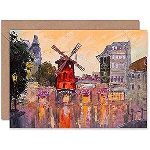 Fine Art Prints Cldt0165 Carte de Voeux Moulin Rouge avec... - Maison & Cuisine Amazon France à 4.61€