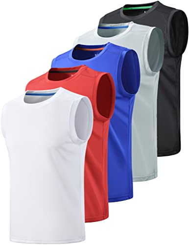 Paquete de 5 Camisetas de Entrenamiento para Hombre, sin... - Amazon Espagne à 40.72€