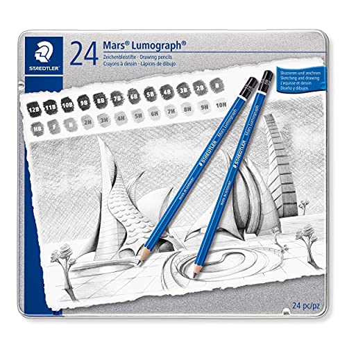 Staedtler Mars Lumograph, Crayons à papier de très haute... - Maison & Cuisine Amazon France à 23.52€