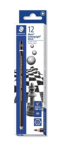 Staedtler Mars lumograph Black 100B – Matita grafite HB, 12... - Bon plan à 15.49€