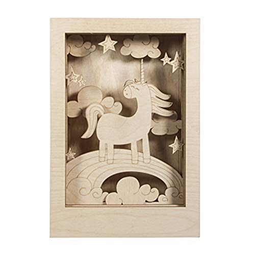 Rayher Cuadro 3D de madera, con unicornio, 20x30 cm, 6,5 cm... - Maison & Cuisine Amazon Espagne à 9.25€