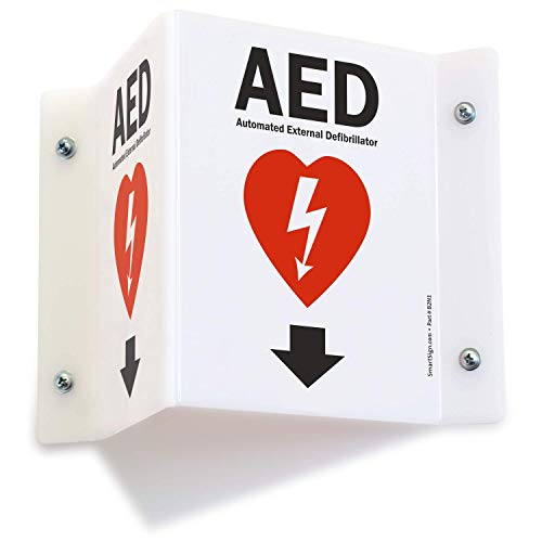 SmartSign AED Panneau projetant « AED », défibrillateur... en promo à 15,84€ (-38%) sur Amazon FR