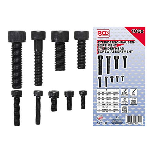 BGS 14140 | Cylinder Head Screw Assortment | internal... - Maison & Cuisine Amazon Royaume-Uni à 5.83€
