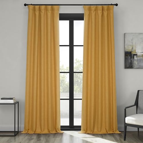 HPD Half Price Drapes Faux Linen Textured Room Darkening... - Maison & Cuisine Amazon Royaume-Uni à 19.28€