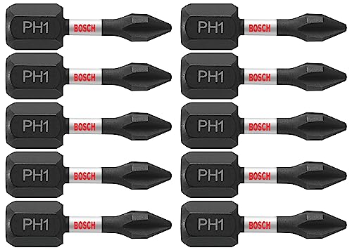 BOSCH ITPH11B 10-Pack 1 in. Phillips #1 Impact Tough... - Maison & Cuisine Amazon Royaume-Uni à 5.41€