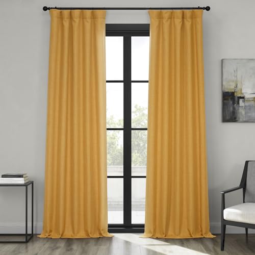 HPD Half Price Drapes Faux Linen Textured Room Darkening... - Maison & Cuisine Amazon Royaume-Uni à 20.59€