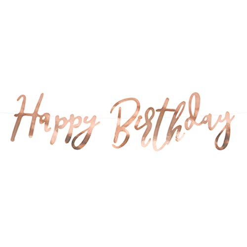 PartyDeco - Banner de cumpleaños con texto "Happy Birthday"... - Jouets & Jeux Amazon Espagne à 1.99€