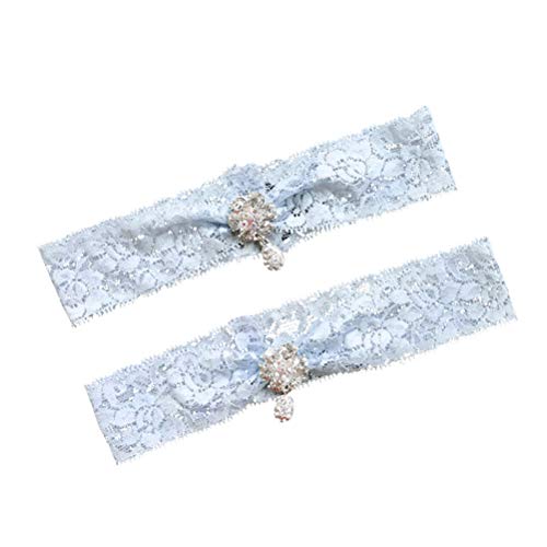 YeahiBaby Lot de 2 jarretières de mariée avec pendentif en... - Bébé & Puériculture Amazon France à 8.28€