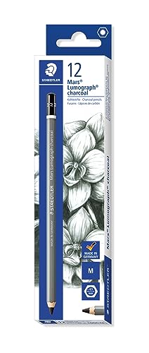 Staedtler Mars lumograph Charcoal 100 C – matita grafite M - Fournitures Bureau Amazon Italie à 19.24€