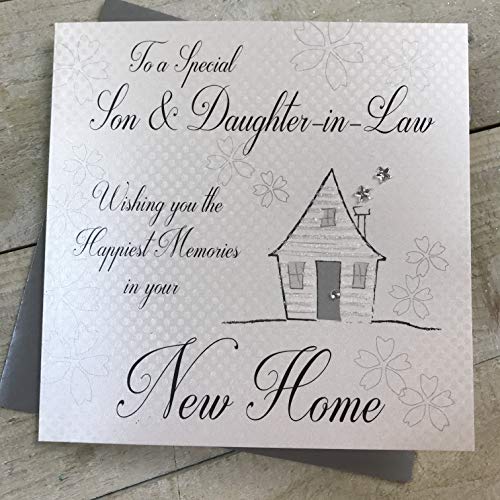 White Cotton Cards Handmade New Home Card, Son and... - Auto & Moto en promo à 4.99€