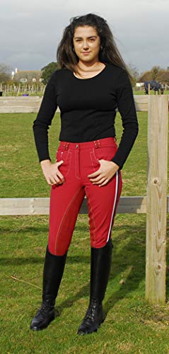 Rhinegold 0 Elite Prestige Breeches-UK 8 (EU 36)-Red... - Maison & Cuisine Amazon Allemagne à 23.12€