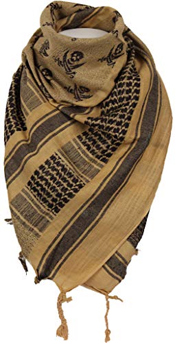 Mil-Tec - Echarpe Shemagh Crâne - STURM - Beige Coyote - Amazon Allemagne à 4.90€
