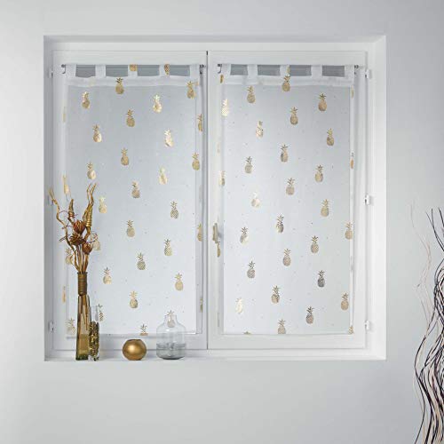 Douceur d'Intérieur Paire Droite Passants 2x60x160 CM Voile... - Nouvelle promo Amazon à 11.49€