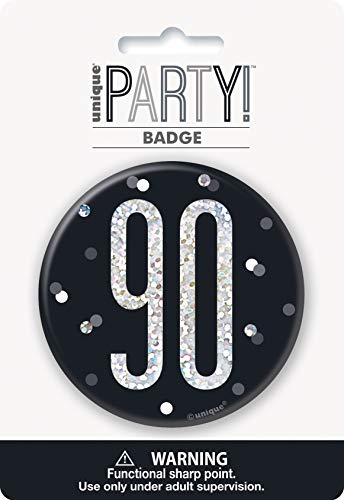 Round Prismatic 90th Birthday Badge | Party Accessories |... - High-Tech & Électronique Amazon Royaume-Uni à 1.19€