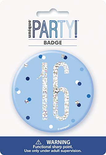 Unique Party - Insignia de Cumpleaños 16-7,5 cm - Diseño de... - Maison & Cuisine Amazon Espagne à 1.80€
