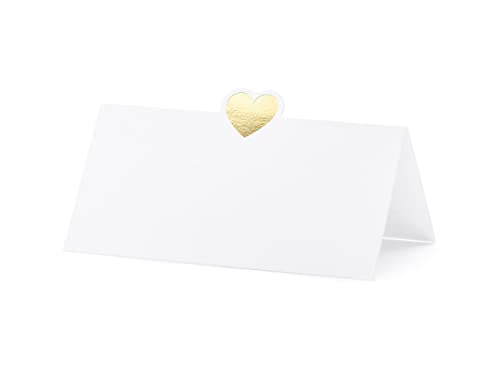 Mellilu 10 Marques Places en Carton Blancs et curs dorés 10... - Auto & Moto Amazon France à 2.60€