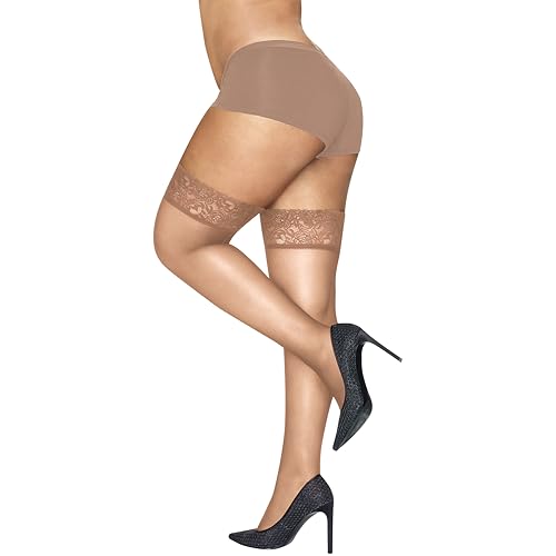 Hanes Medias altas de encaje transparente Curves para... - Auto & Motorcycle Amazon Spain à 13.19€