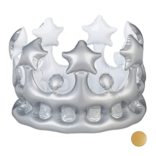 Relaxdays Inflatable Crown, Carnival Costume Accessory... - Maison & Cuisine Amazon Royaume-Uni à 6.83€