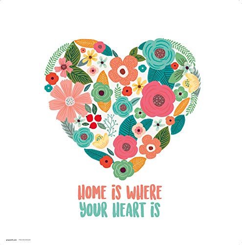 Grupo Erik Print Loreak Heart, Multi-Colour, 30 x 30 cm - Deal du jour à 5.85€