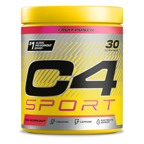 C4 Sport Pre Workout Powder Fruit Punch 30 Servings | Zero... - Sports & Fitness en promo à 12.49€