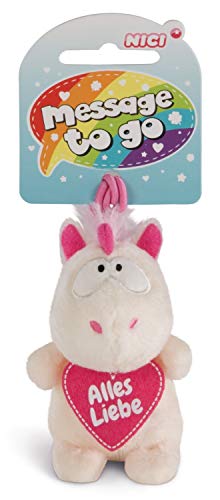 Nici Theodor 42720 Pendentif Licorne Blanc/Rose 8 cm - Jouets & Jeux en promo à 9.51€