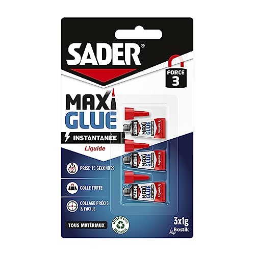 Sader Maxiglue Liquide – Super Glue Universelle – Tous... - Sports & Fitness en promo à 2.33€