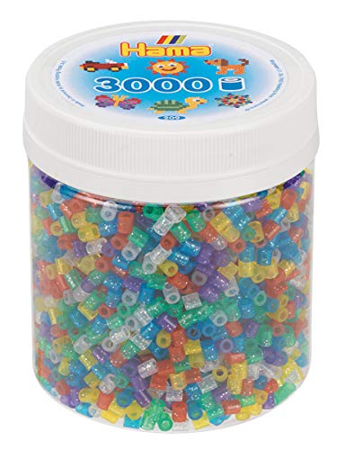 Hama 209-54 Lot de 3 000 Perles Midi à Paillettes... - Loisirs Créatifs en promo à 9.42€