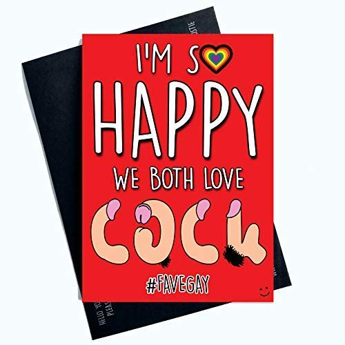 Gay Valentines Day Cards Funny Greeting Cards for Him... - High-Tech & Électronique Amazon Royaume-Uni à 1.85€