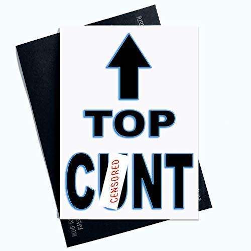 Rude Greeting Cards for Him and Her Birthday Cards Rude... - Tech & Electronics Amazon UK à 2.02€
