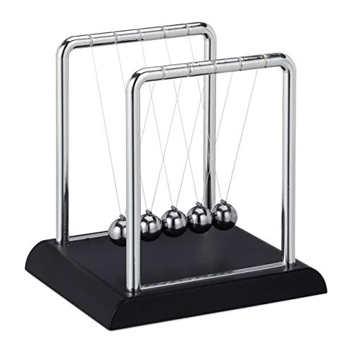 Relaxdays Newton’s Cradle, Classic Pendulum with 5 Balls... - Sports & Fitness Amazon UK à 17.82€