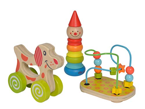 Eichhorn 100003750 - Conjunto de 3 Juguetes Madera... - Jouets & Jeux en promo à 20.35€