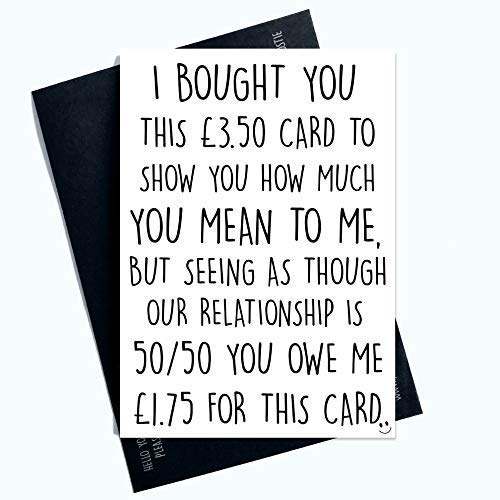 Funny Valentines Day Cards Funny Greeting Cards for Him and... - High-Tech & Électronique Amazon Royaume-Uni à 1.80€