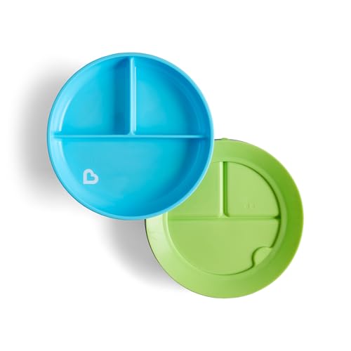 Munchkin Stay Put Divided Plates - 2 Pack Baby & Toddler... - Bébé & Puériculture Amazon Royaume-Uni à 9.41€