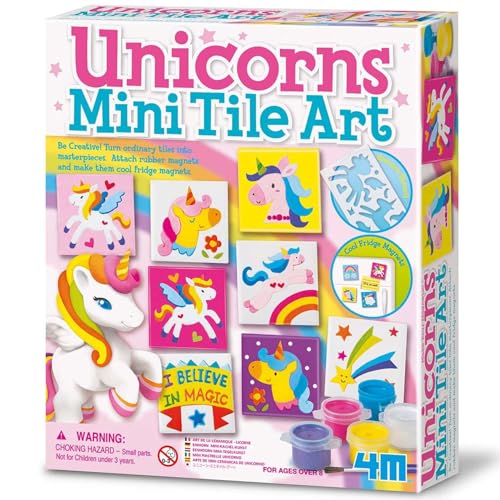 4M 404740 Unicorn Mini Tile Art, Multi - Amazon Germany à 6.66€