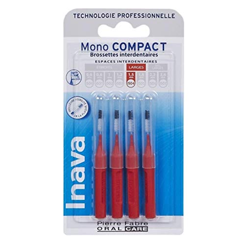 Inava - Brossettes Interdentaires 1.5mm Rouge X4 Mono... en promo à 5,05€ (-32%) sur Amazon FR