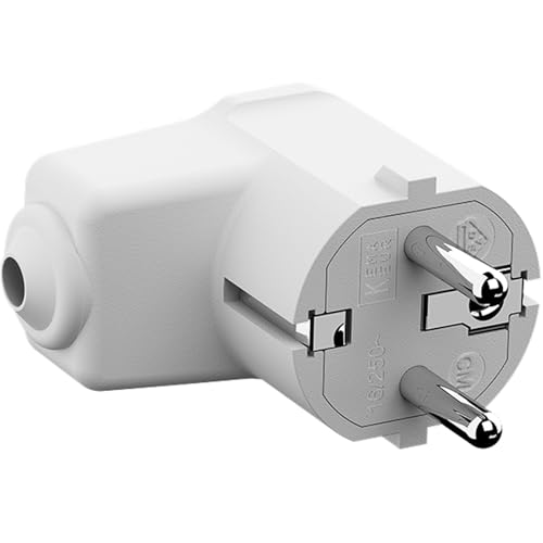 BACHMANN Fiche coudée de montage blanche, CEE 7/7 2 pôles... - Bricolage & Outils Amazon France à 6.62€