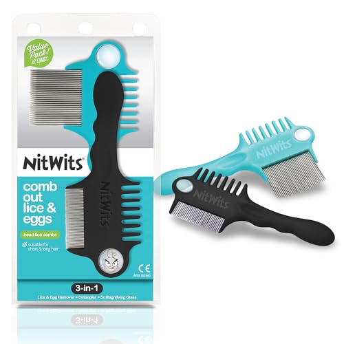 NitWits 2 pettini 3 in 1 per pidocchi e uova, per... - Auto & Motorcycle Amazon Italy à 10.49€