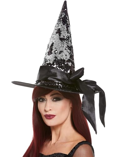 Smiffys Chapeau de sorcière réversible deluxe à paillettes... - Jouets & Jeux Amazon France à 11.55€
