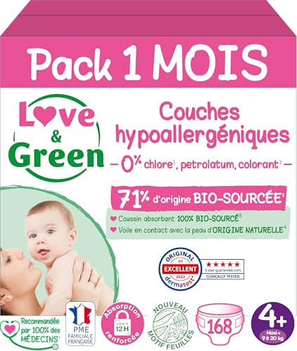 Love & Green - Couches Bébé Saines et Ecologiques - Taille... - Bébé & Puériculture en promo à 45.48€