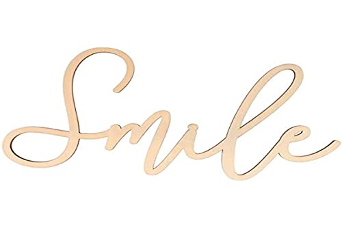 Artemio Mot en bois à décorer - Smile - 30 x 16,5 cm - Loisirs Créatifs Amazon France à 3.45€