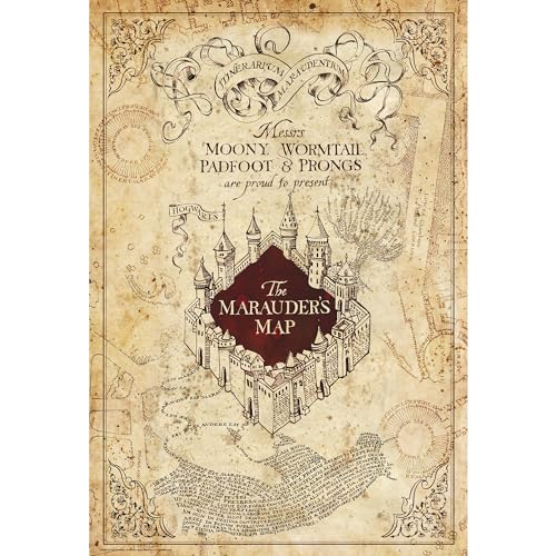 ABYSTYLE Poster Harry Potter (Carte du Maraudeur - Portrait) - Maison & Cuisine Amazon France à 4.99€