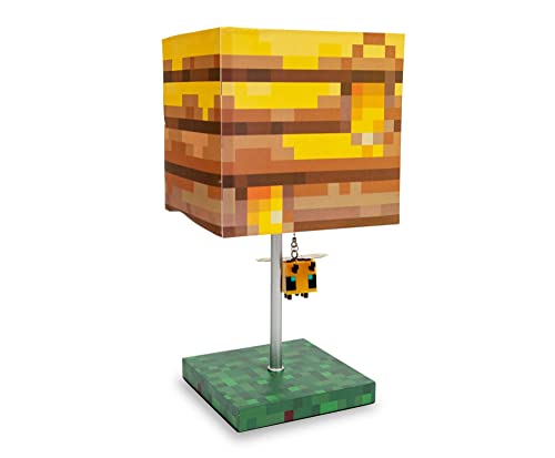 Minecraft Yellow Bee Nest Block Desk Lamp with 3D Bee Puller - Maison & Cuisine Amazon France à 132.66€