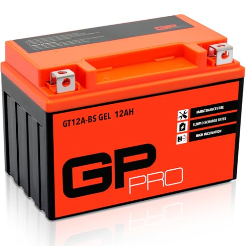 GP-PRO Gel-Batterie 12V 12Ah GT12A-BS Rollerbatterie/Motorra... - Auto & Moto en promo à 36.94€