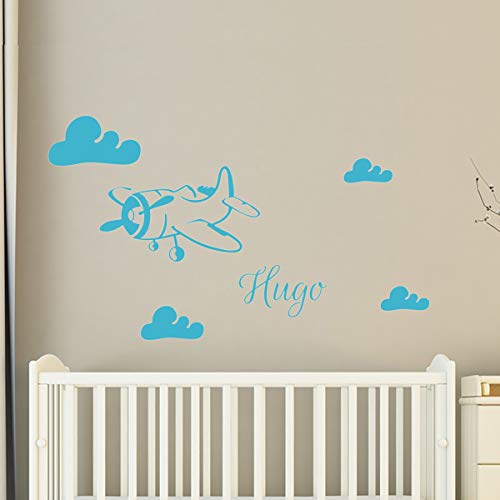Personalised Name Stickers | Airplane in the Clouds Sticker... - Maison & Cuisine Amazon Royaume-Uni à 6.93€