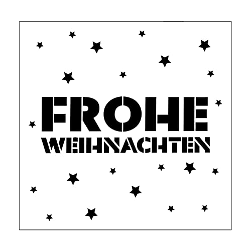 Vaessen Creative Kunst Schablone Stencil, Frohe... - Maison & Cuisine Amazon Allemagne à 2.10€