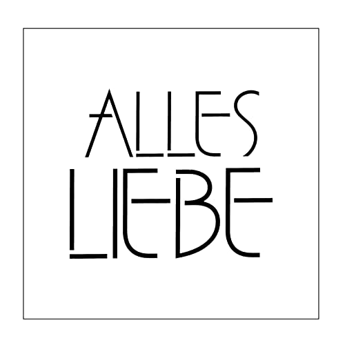Vaessen Creative Pochoir pour Loisirs, Alles Liebe ou Tout... en promo à 5,90€ (-53%) sur Amazon FR